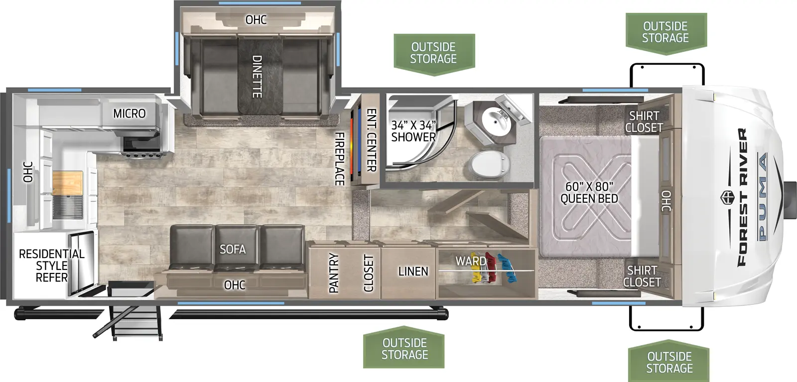 Puma 255RKS - DSO Floorplan